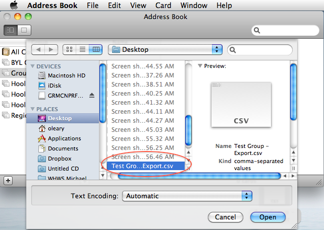 Mac Address Book Download Files